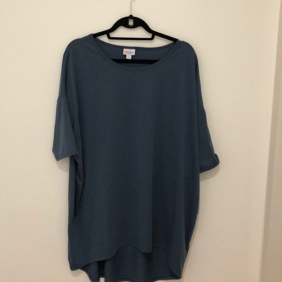 LuLaRoe Tops - Lularoe Super Soft Wedge Wood Blue Irma